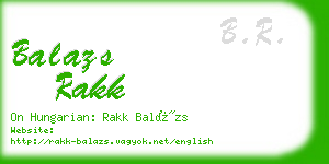 balazs rakk business card